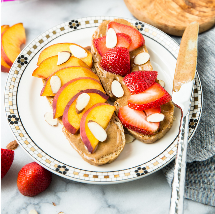 Nut Butter Toast with Fresh Fruit